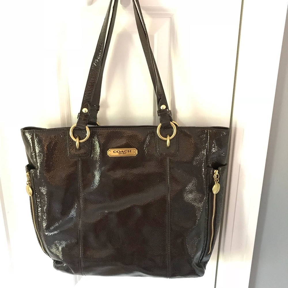 Authentic Brown Coach Leather Bag